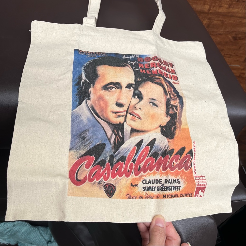 Casablanca (1942) movie poster Art Tote Bag NEW in Box
